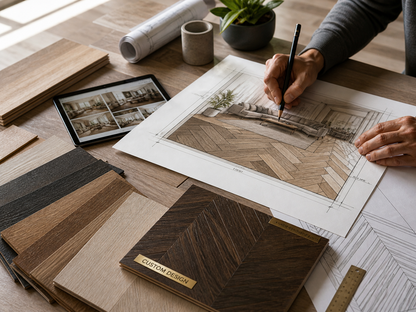 Custom flooring design and installation Connecticut